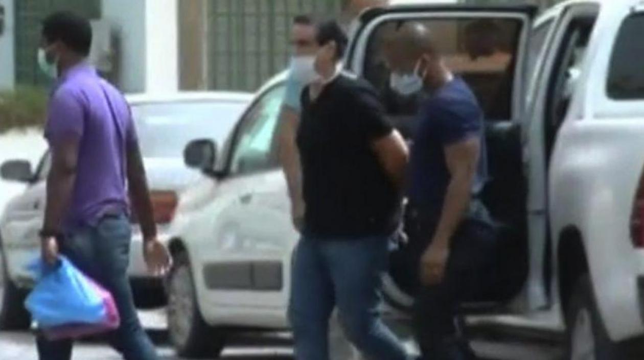 Alex Saab llegando a un juzgado de Cabo Verde.