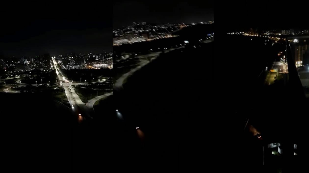 El apagón en el tramo.