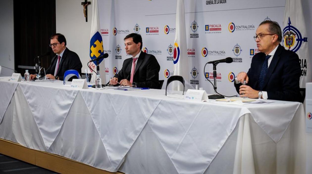 La rueda de prensa conjunta.