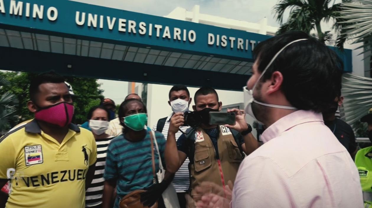 El Alcalde de Barranquilla, Jaime Pumarejo.