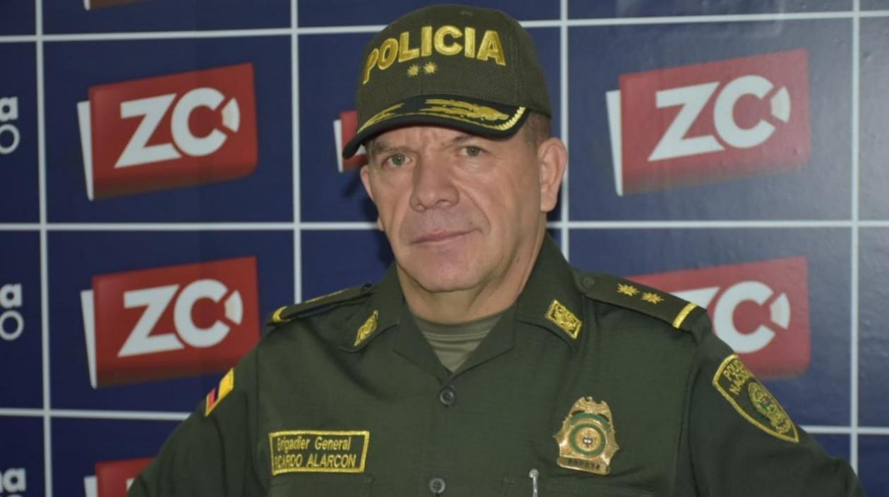 General Ricardo Alarcón, comandante de la Policía Metropolitana de Barranquilla.