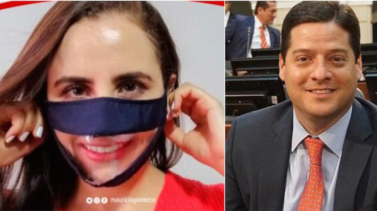 Senador Mauricio Gómez presentó proyecto del tapabocas inclusivo.
