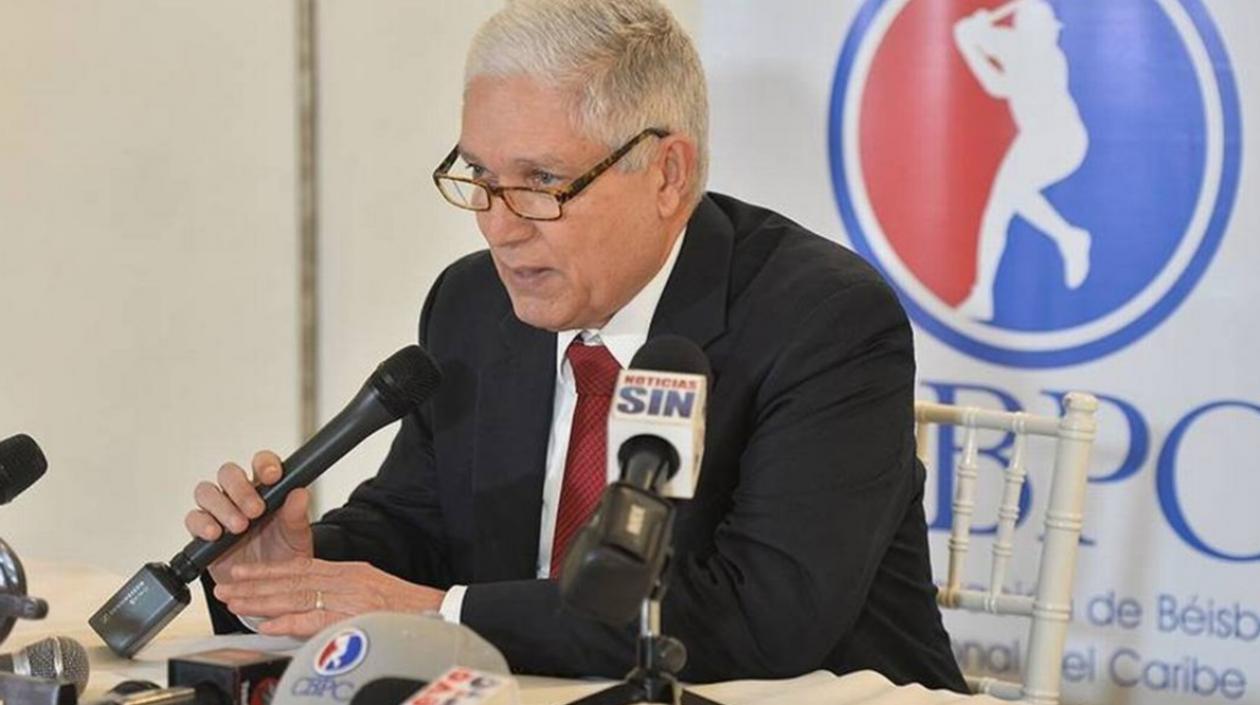 Juan Francisco Puello Herrera, comisionado de béisbol profesional del Caribe.