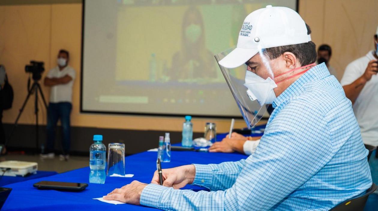 El Alcalde de Soledad, Rodolfo Ucrós.