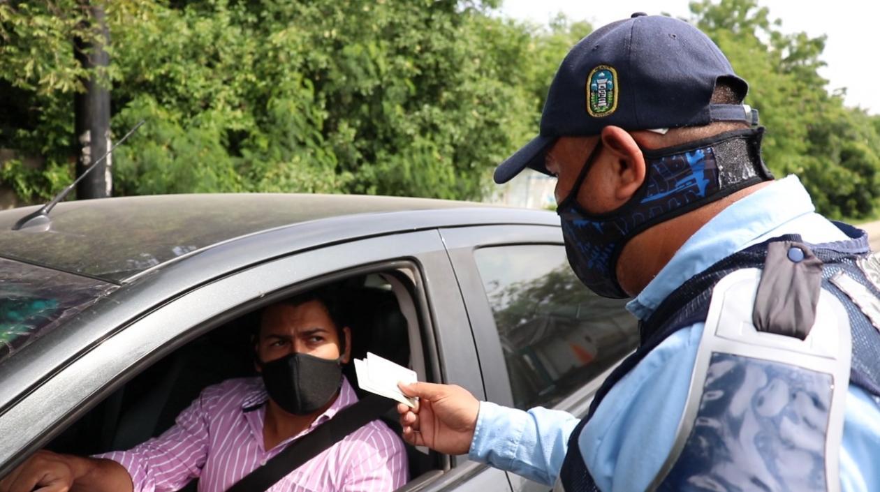 Puesto de control en Soledad