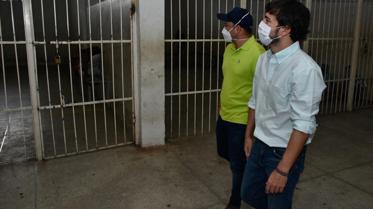 El Alcalde de Barranquilla, Jaime Pumarejo, y Nelson Patrón.