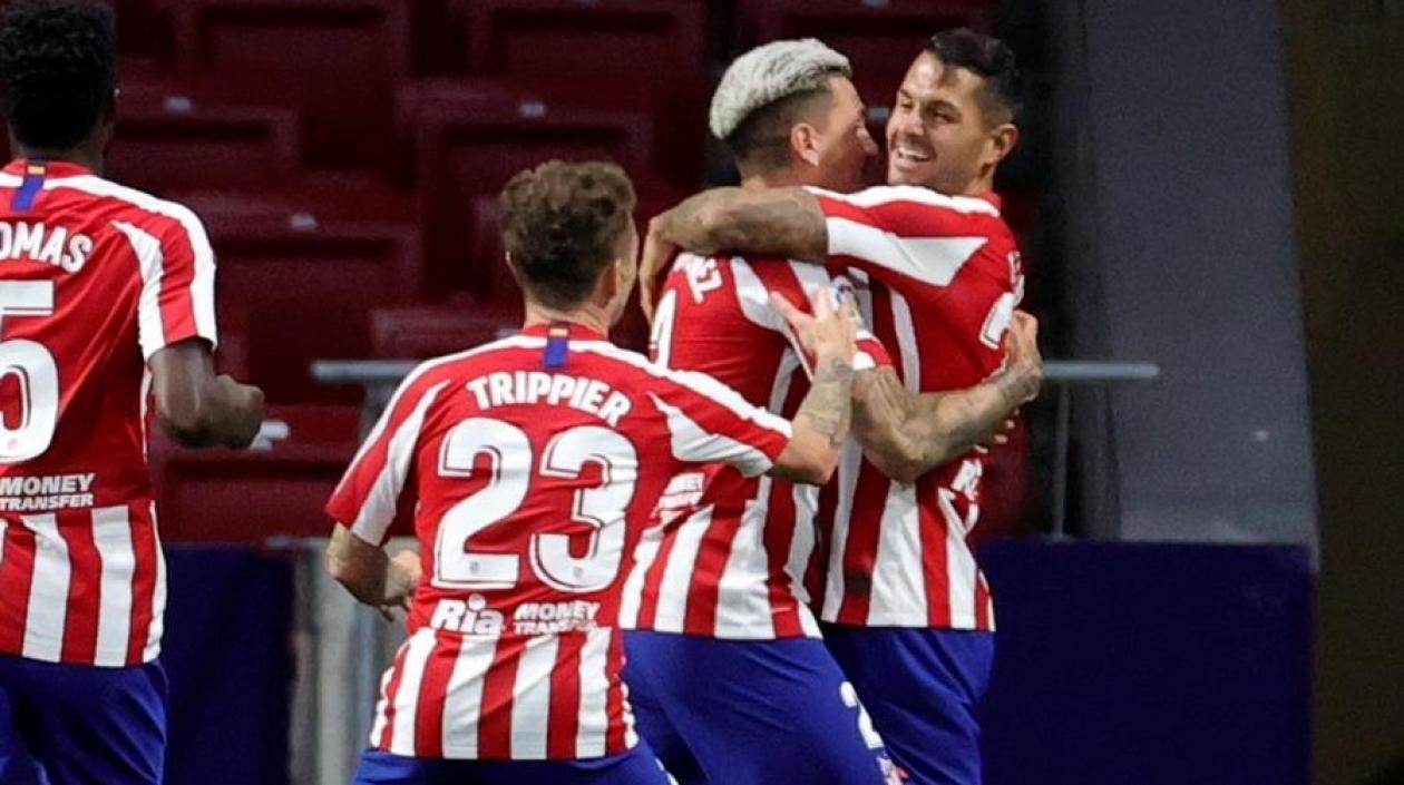 La celebración del Atlético de Madrid.