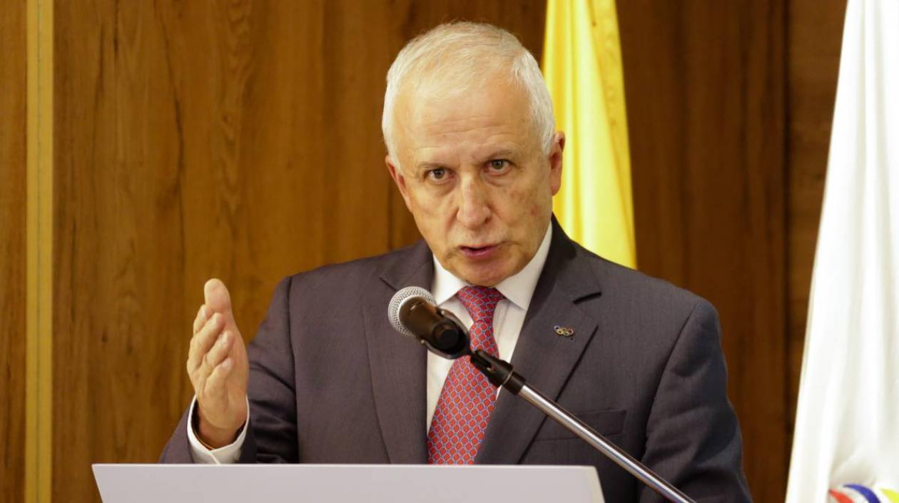 El presidente del Comité Olímpico Colombiano (COC), Baltazar Medina.