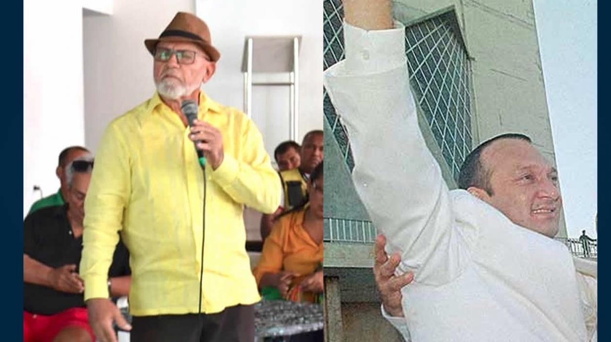 Los exalcaldes Bernardo Hoyos Montoya y Guillermo Hoenigsberg.