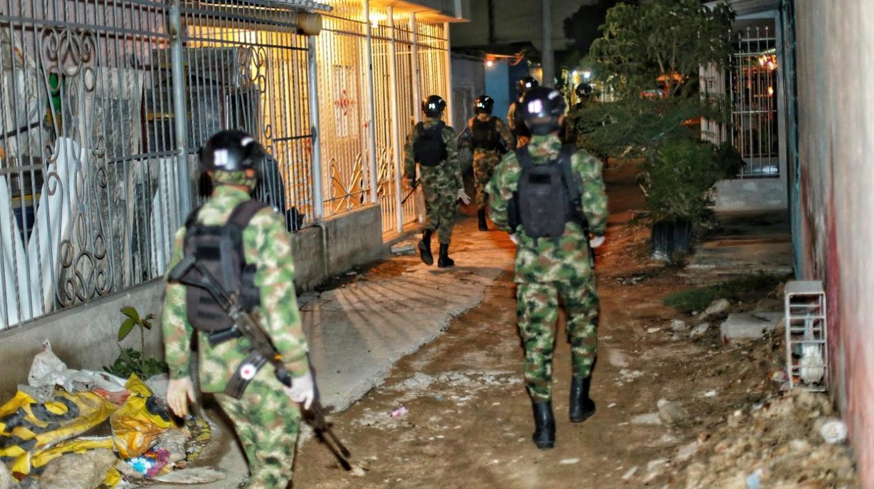 El Ejército realizó patrullajes en varios sectores del municipio.