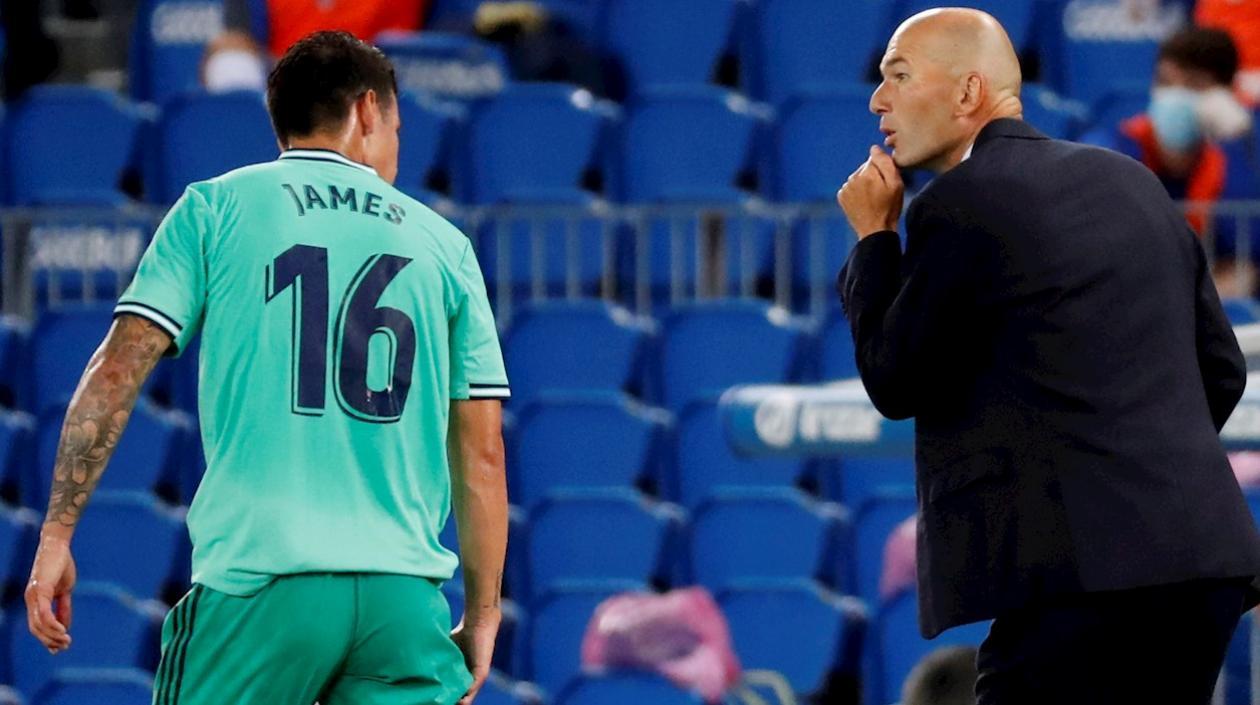 James Rodríguez y Zinedine Zidane.