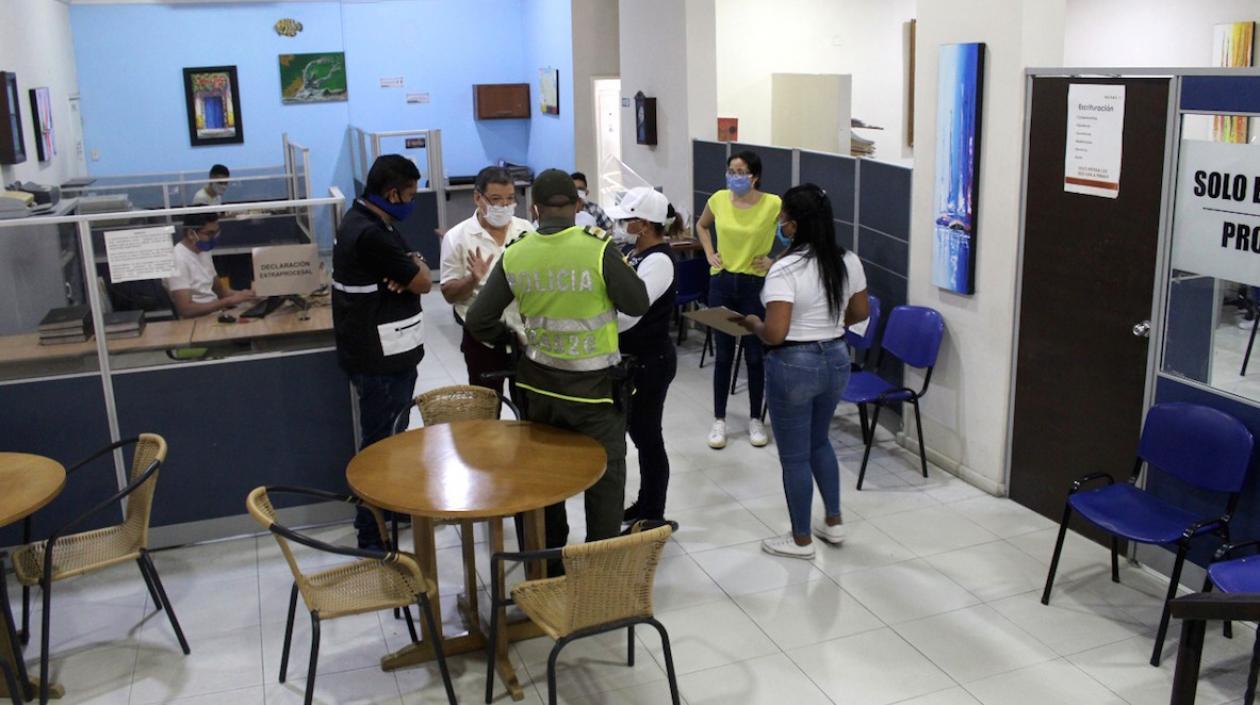 La diligencia en la Notaría.