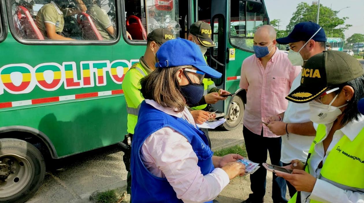 Los operativos se realizan en varios puntos de Barranquilla.