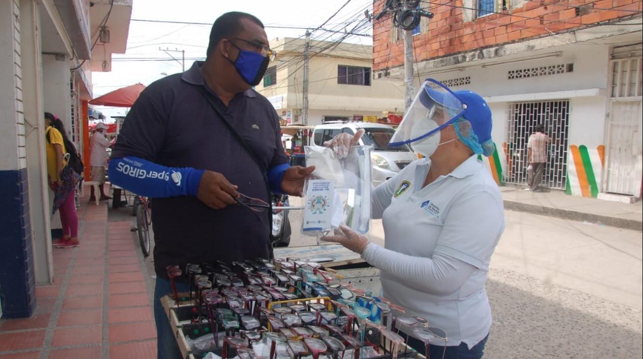 Elementos de bioseguridad entregados. 