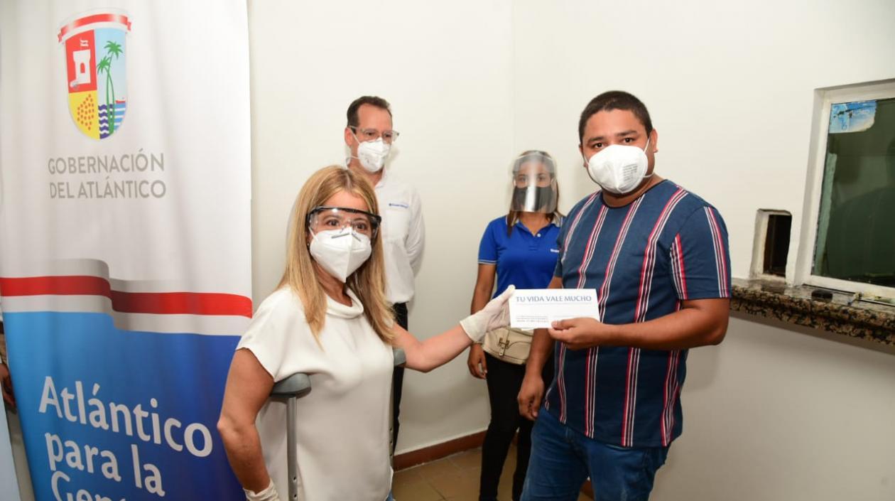 Entrega de ayudas a mototaxistas.