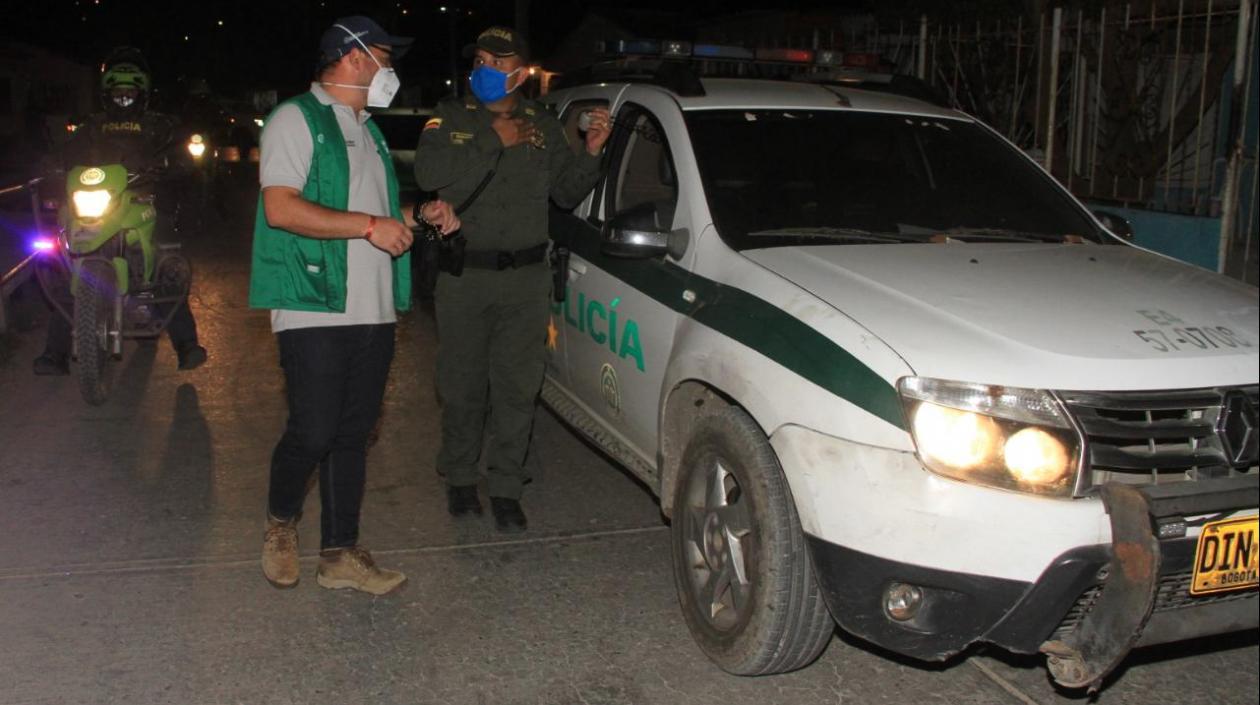 Patrullajes de la Policía en Barranquilla.