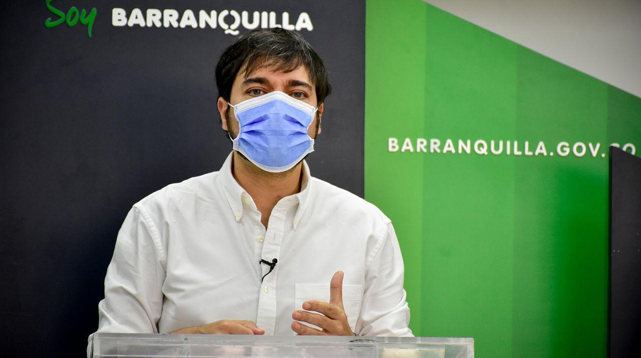El Alcalde de Barranquilla, Jaime Pumarejo.