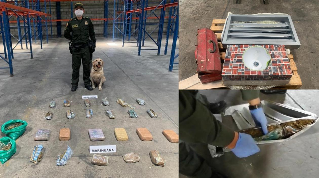 Hallazgo de la droga.