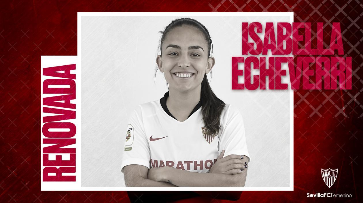 La futbolista colombiana Isabella Echeverri.