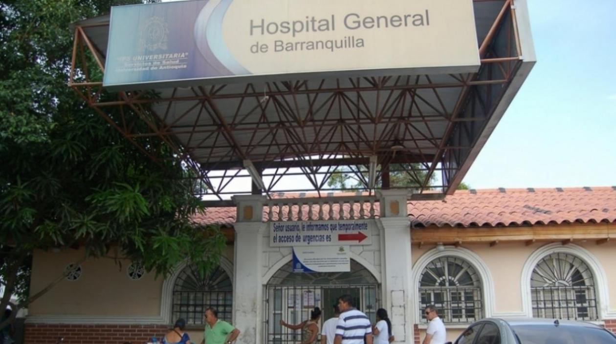 El hombre herido fue remitido al Hospital General de Barranquilla.