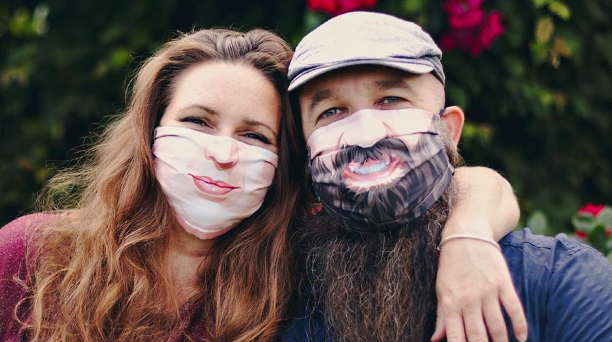 Tapaboca personalizado fabricado en Bélgica.