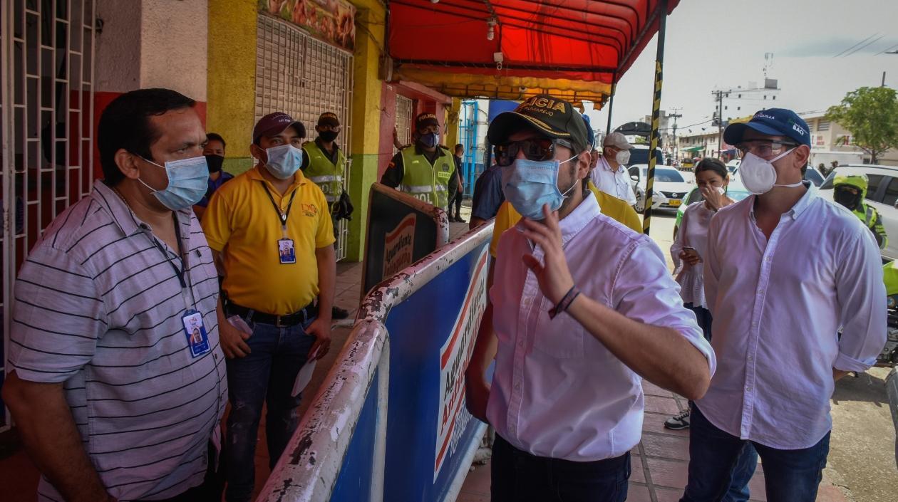 El Alcalde de Barranquilla, Jaime Pumarejo.