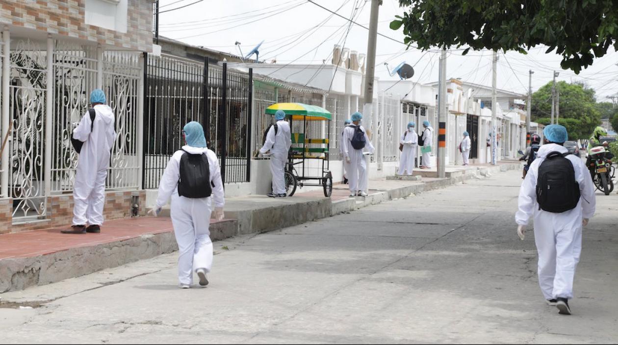 Entrega masiva de elementos de autocuidado de la Gobernación en Soledad.