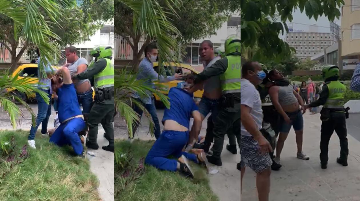 Imágenes de los hechos.