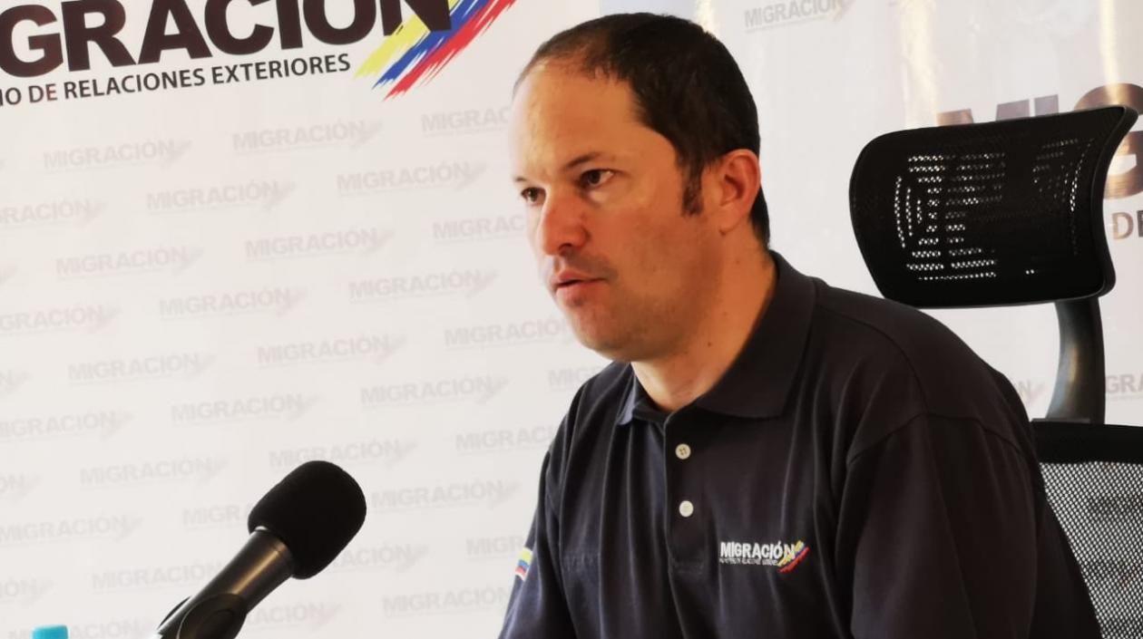 El director de Migración Colombia, Juan Francisco Espinosa.