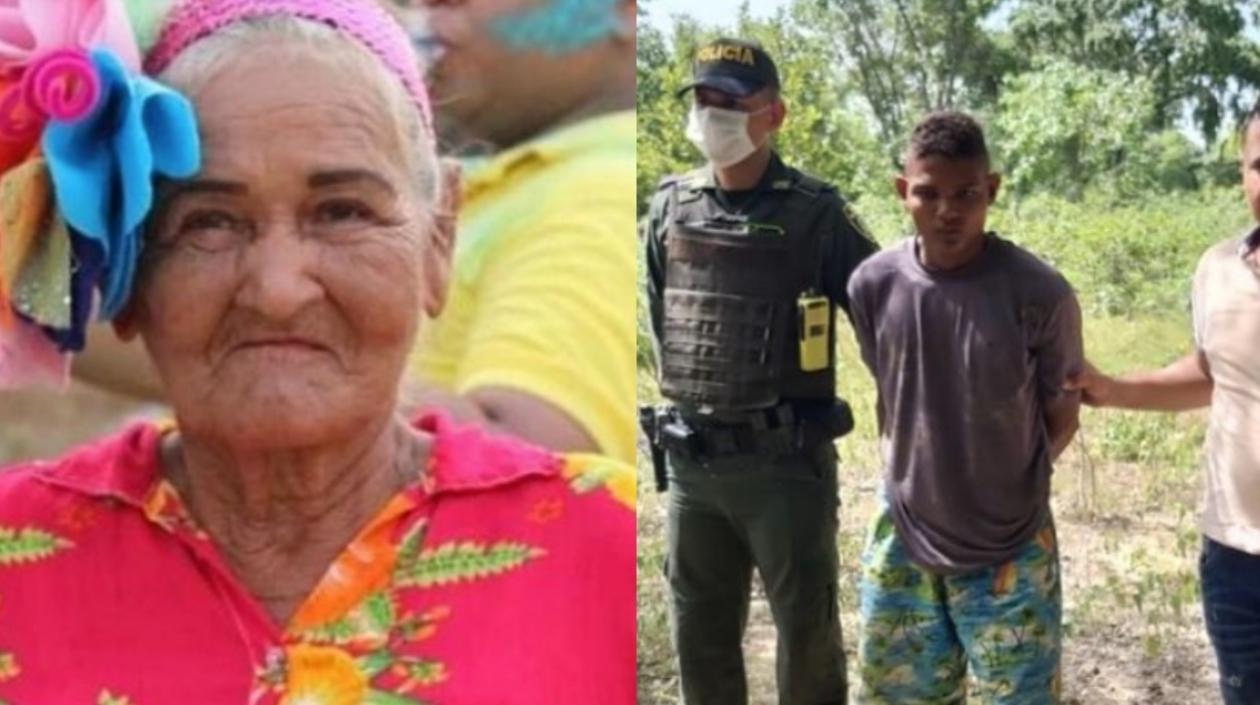 La mujer asesinada y el presunto homicida.