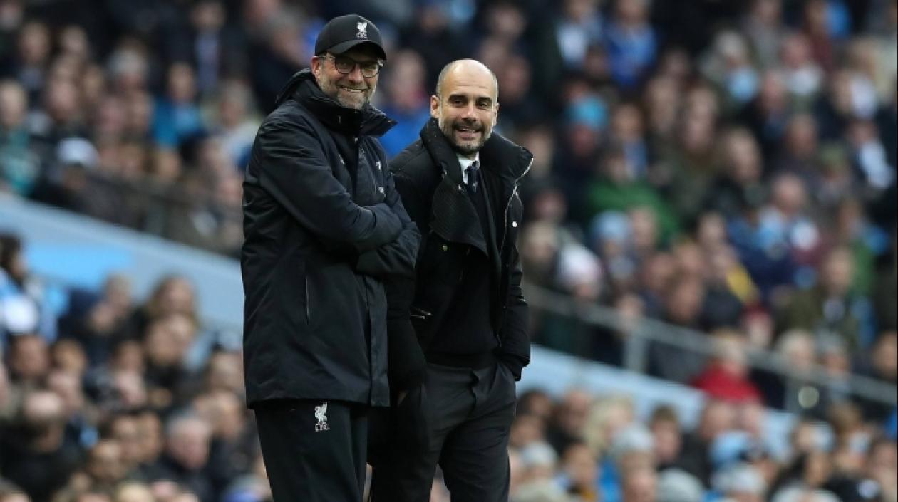 Jürgen Klopp y Pep Guardiola.