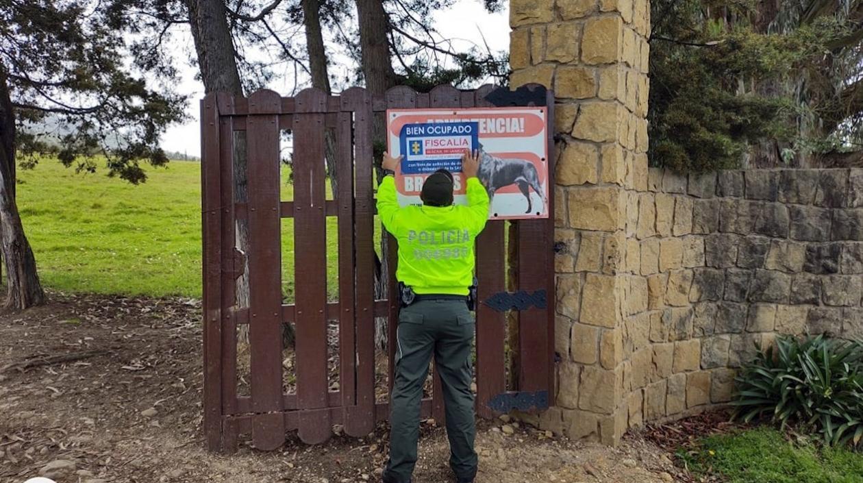 Una de las fincas ocupadas por la Fiscalía.