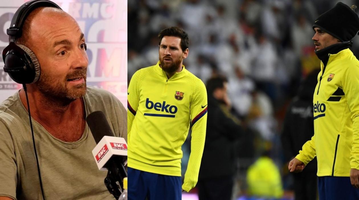 Christophe Dugarry, Lionel Messi y Antoine Griezmann.