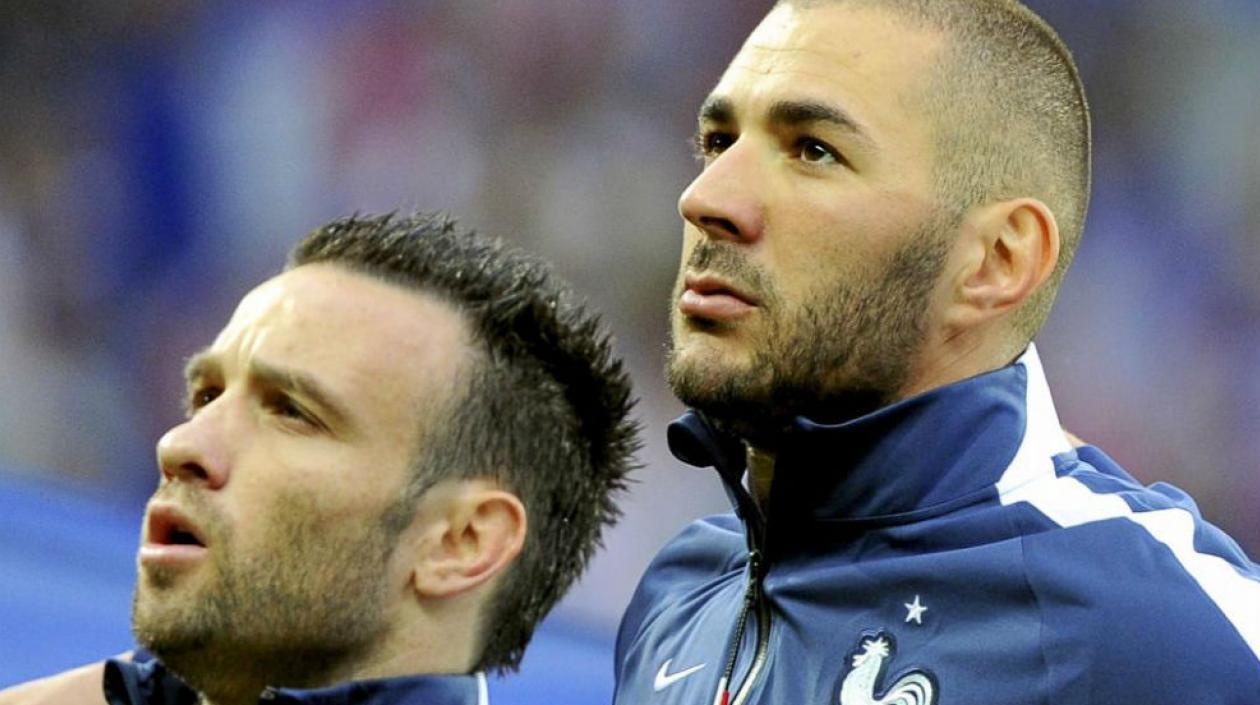 Matthieu Valbuena y Karim Benzema.