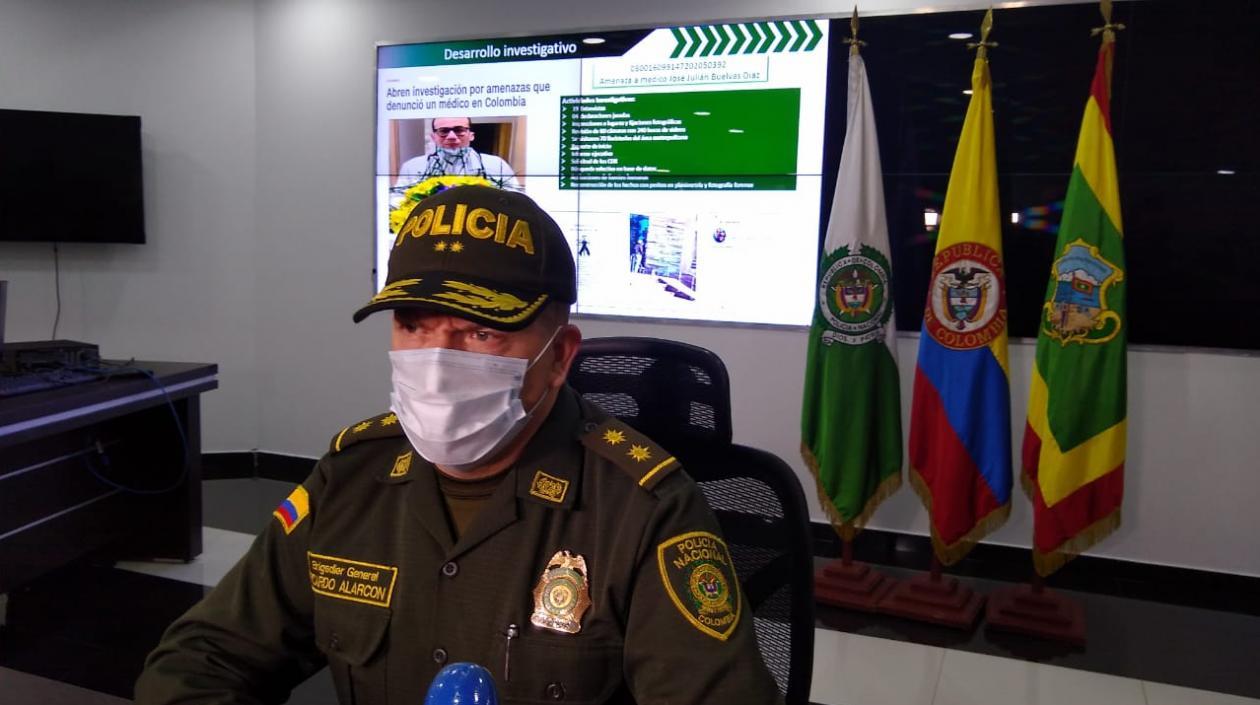 General Ricardo Alarcón, comandante de la Policía Metropolitana de Barranquilla.