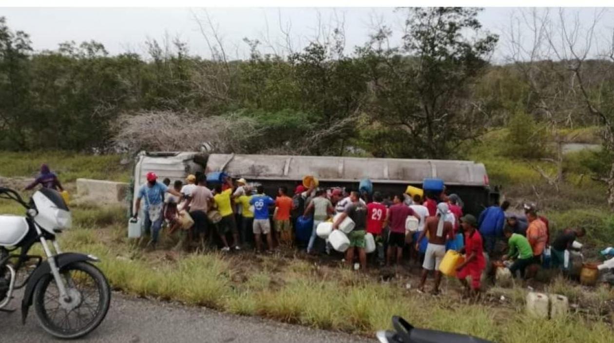 Antes que se produjera la explosión.