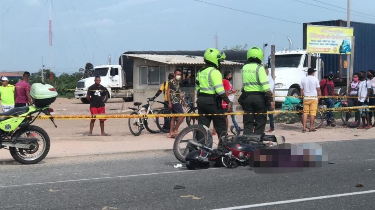 Lugar del accidente.