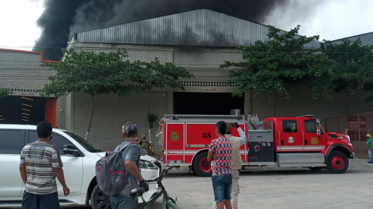 Incendio de bodega.