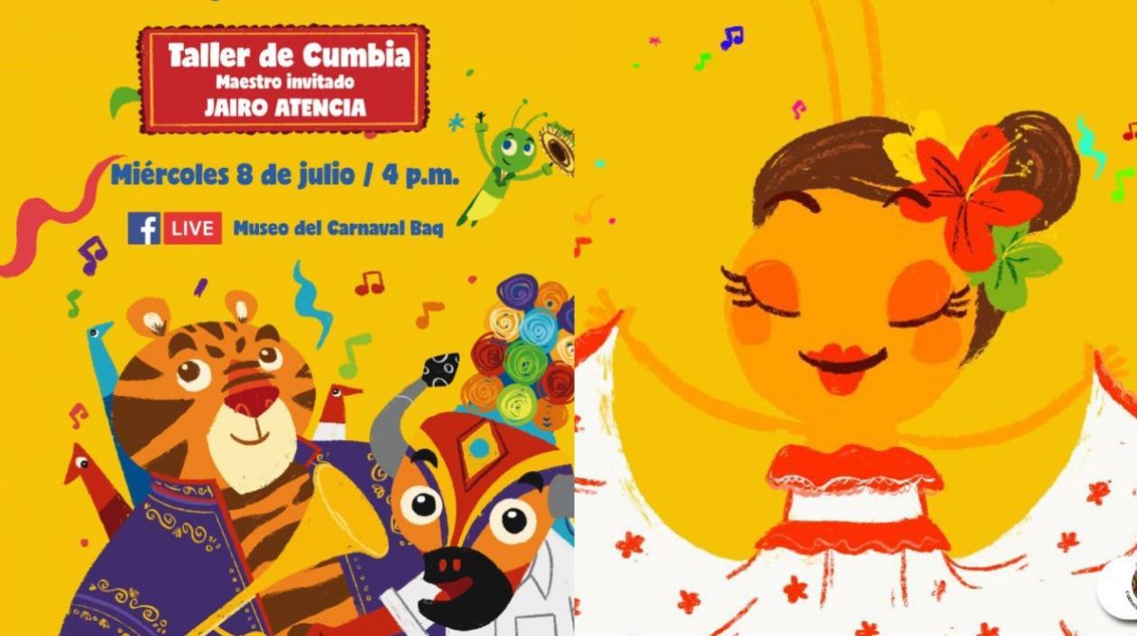 Taller de cumbia este miércoles por Facebook Live.