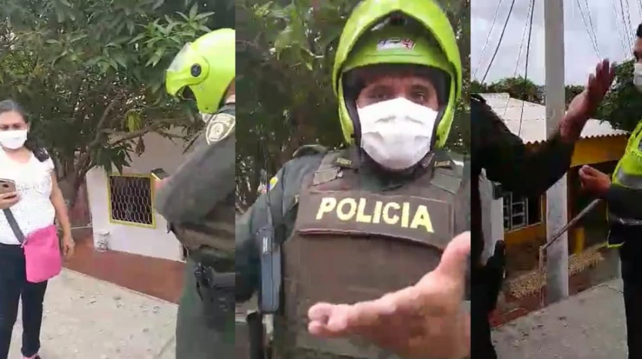 Los agentes durante el procedimiento se negaron a identificarse.