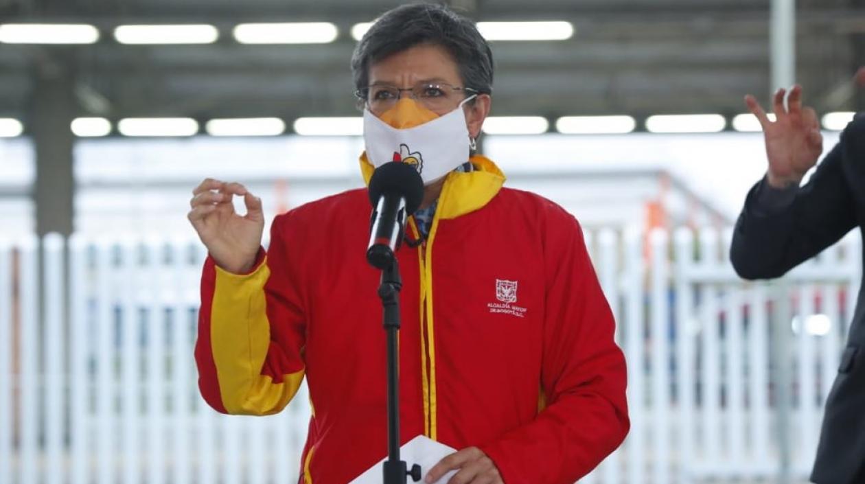 La Alcaldesa de Bogotá, Claudia López.