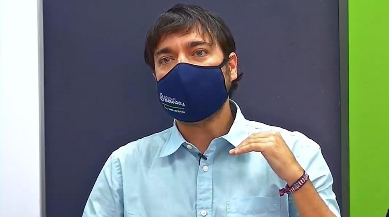 El Alcalde de Barranquilla, Jaime Pumarejo.