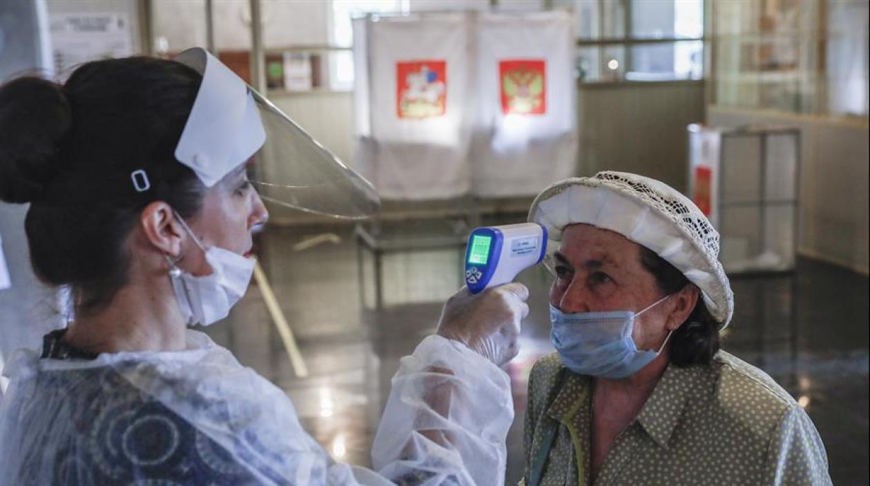 Protocolos de bioseguridad en Moscú.