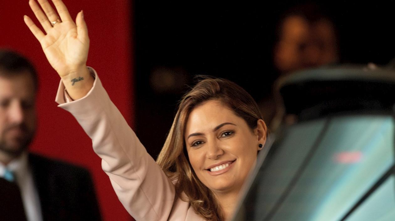 Michelle Bolsonaro, esposa del presidente de Brasil, Jair Bolsonaro. 