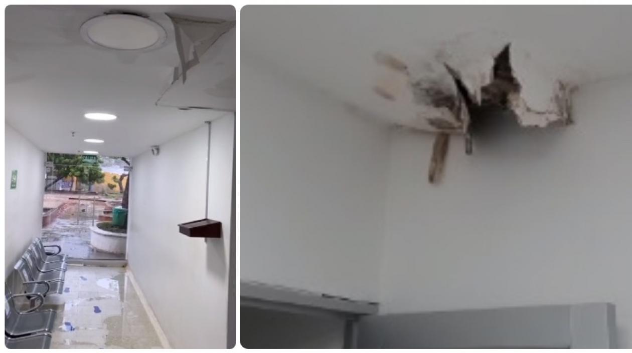 Los estragos de la lluvia en los centros de salud de Santa Marta.