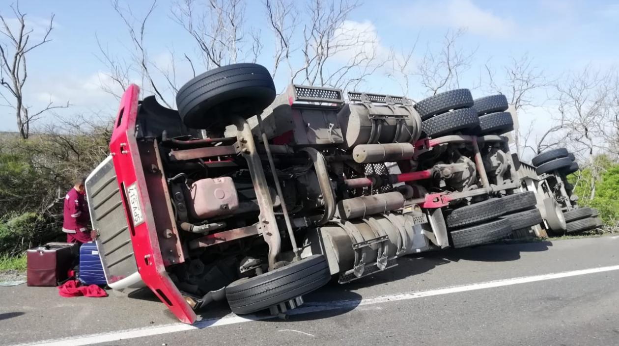 Accidente en la Vía Ciénaga-Barranquilla.