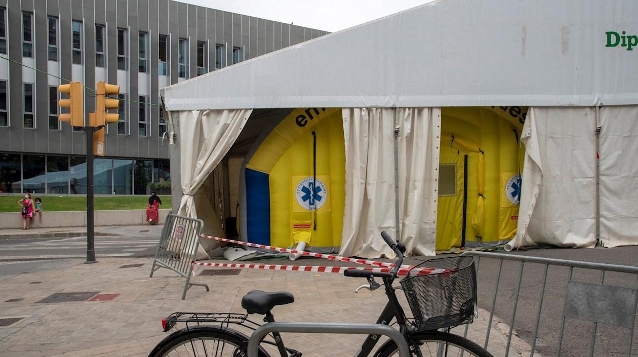 Centro de emergencias en Cataluña.