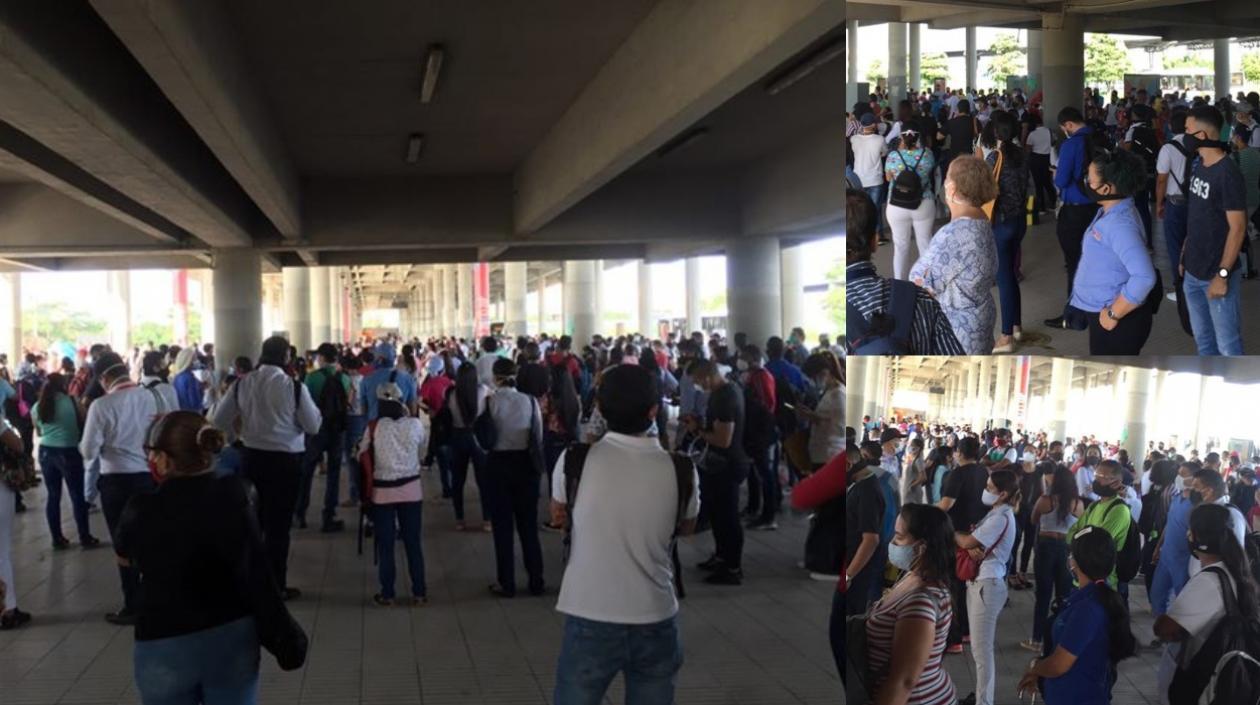 Así estaba el Portal de Soledad.