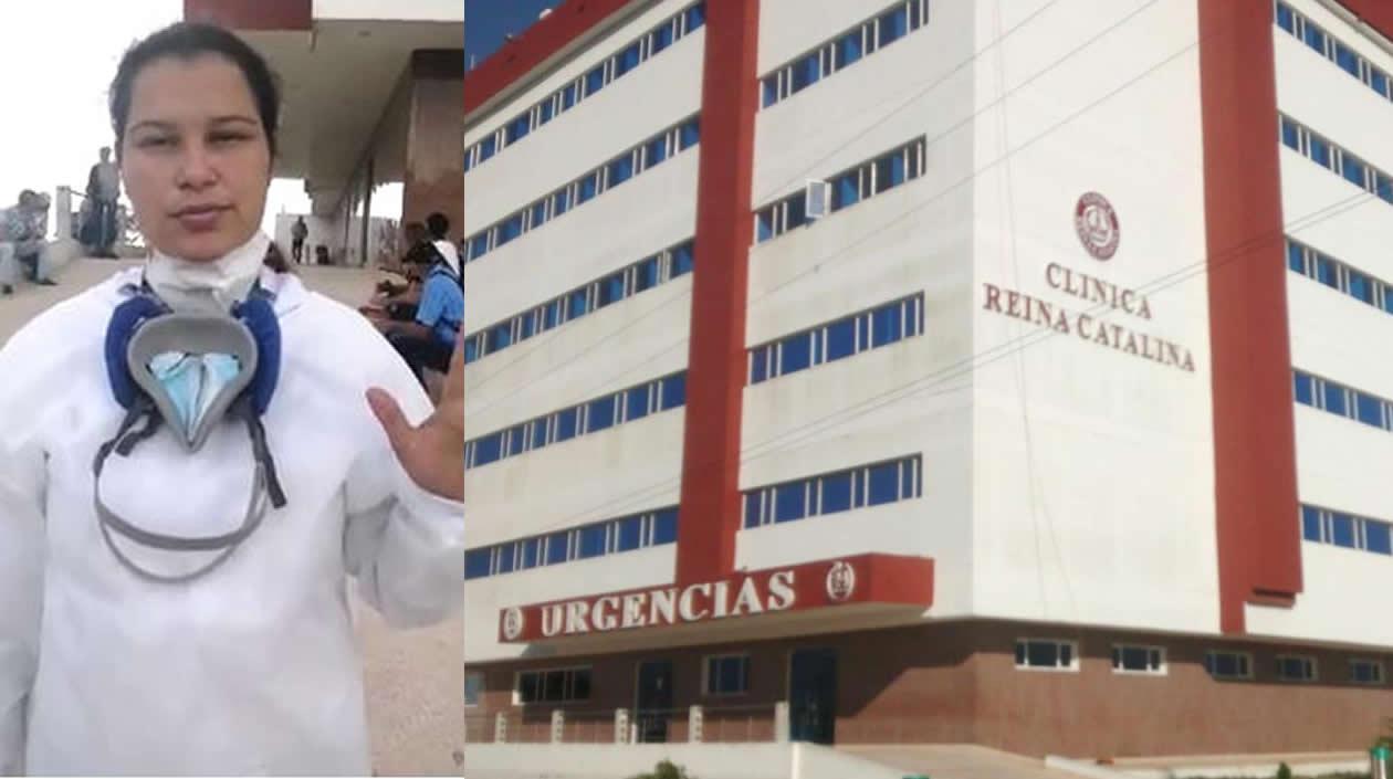 Karina Cequeda, enfermera.