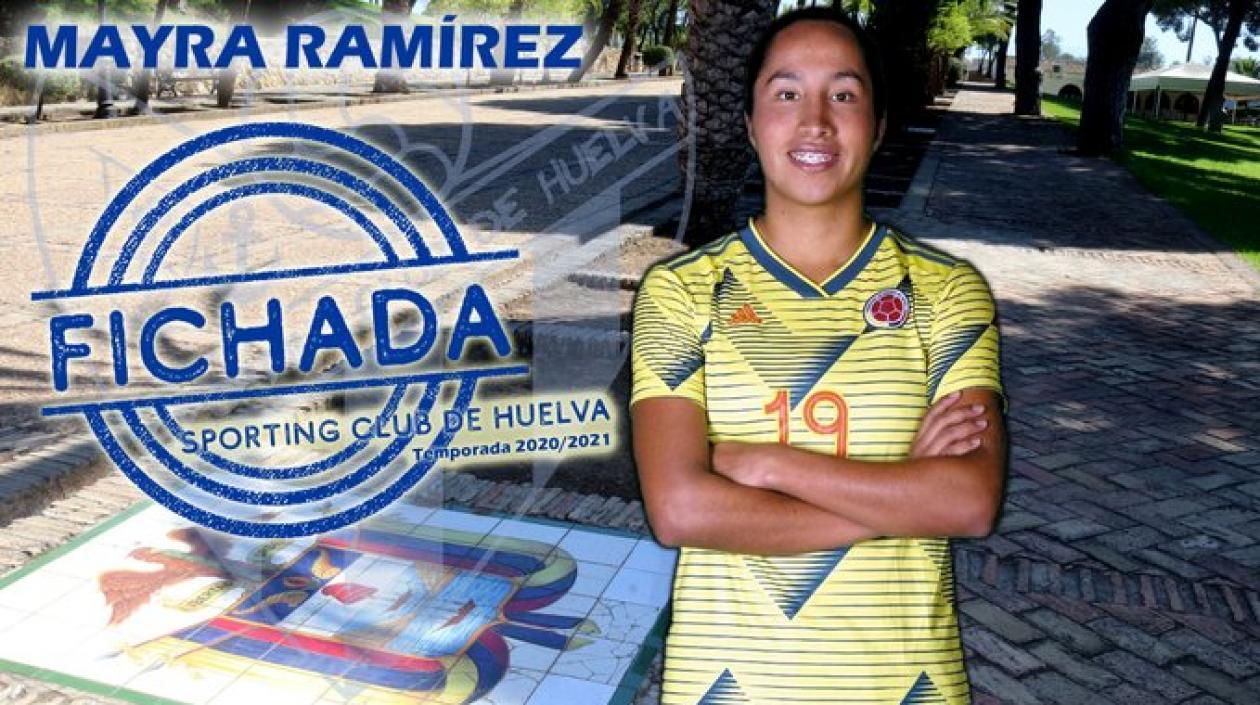 Delantera colombiana Mayra Tatiana Ramírez.